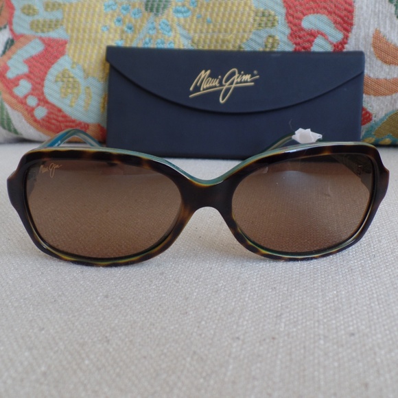 Maui Jim CLOUD BREAK Tortoise Blue Peacock Frame w/ Bronze Lens - Picture 1 of 8